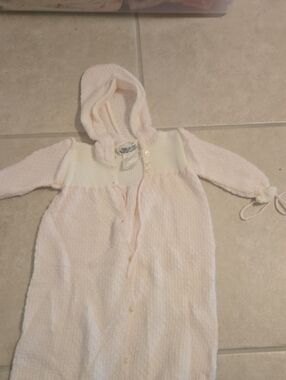 Classic Hooded Pink Baby One-Piece by Child of Mine